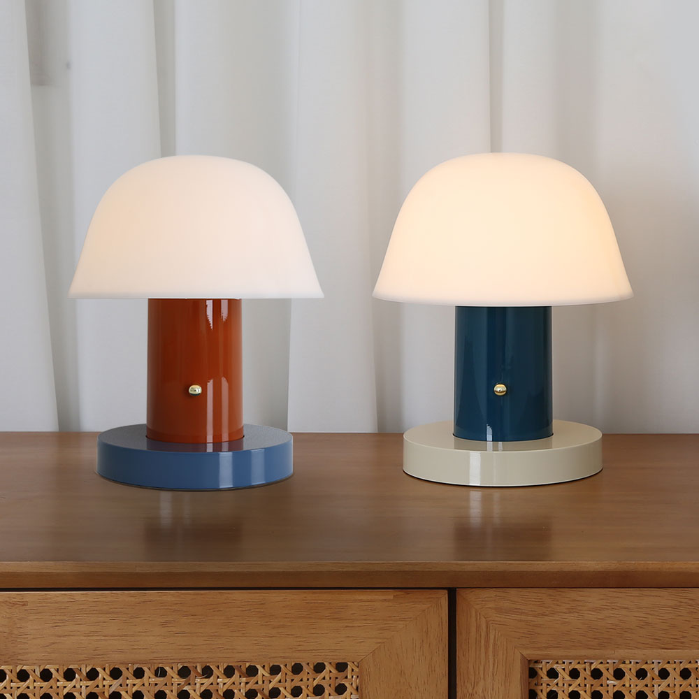 테이블 램프 버섯 머쉬룸 케빈 단스탠드 3W 밝기조절 블루 브라운 포터블 조명 59,000원