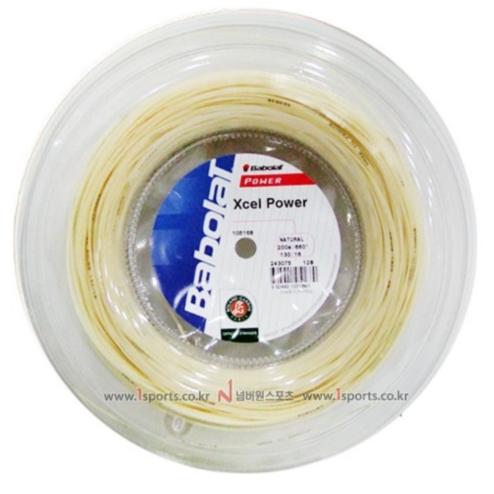 바볼랏 내구성좋은 엑셀파워 테니스스트링 1.3(200M) 줄 교체 텐션로스적은, 1개 377,140원