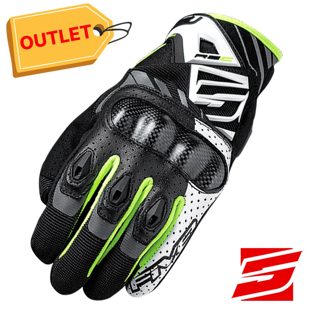 (아울렛 상품) 파이브 RS-C 21 (WHITE/FLUO YELLOW) 오토바이 장갑 77,700원