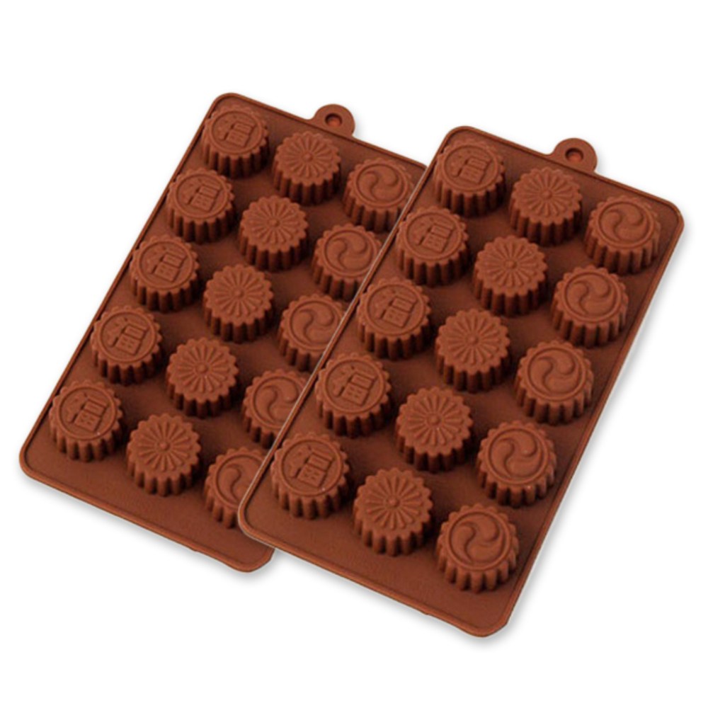 이홈베이킹 초콜릿 미니양갱 사이즈 실리콘몰드 복 15구 소 8,570원