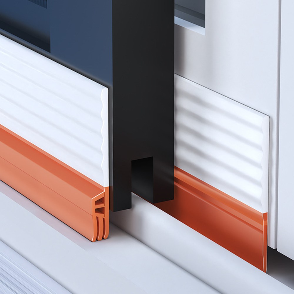 3초쿨 프리미엄 창문 바람막이 화이트/오렌지 혼합 와이드폭 4cm * 4미터 9,900원