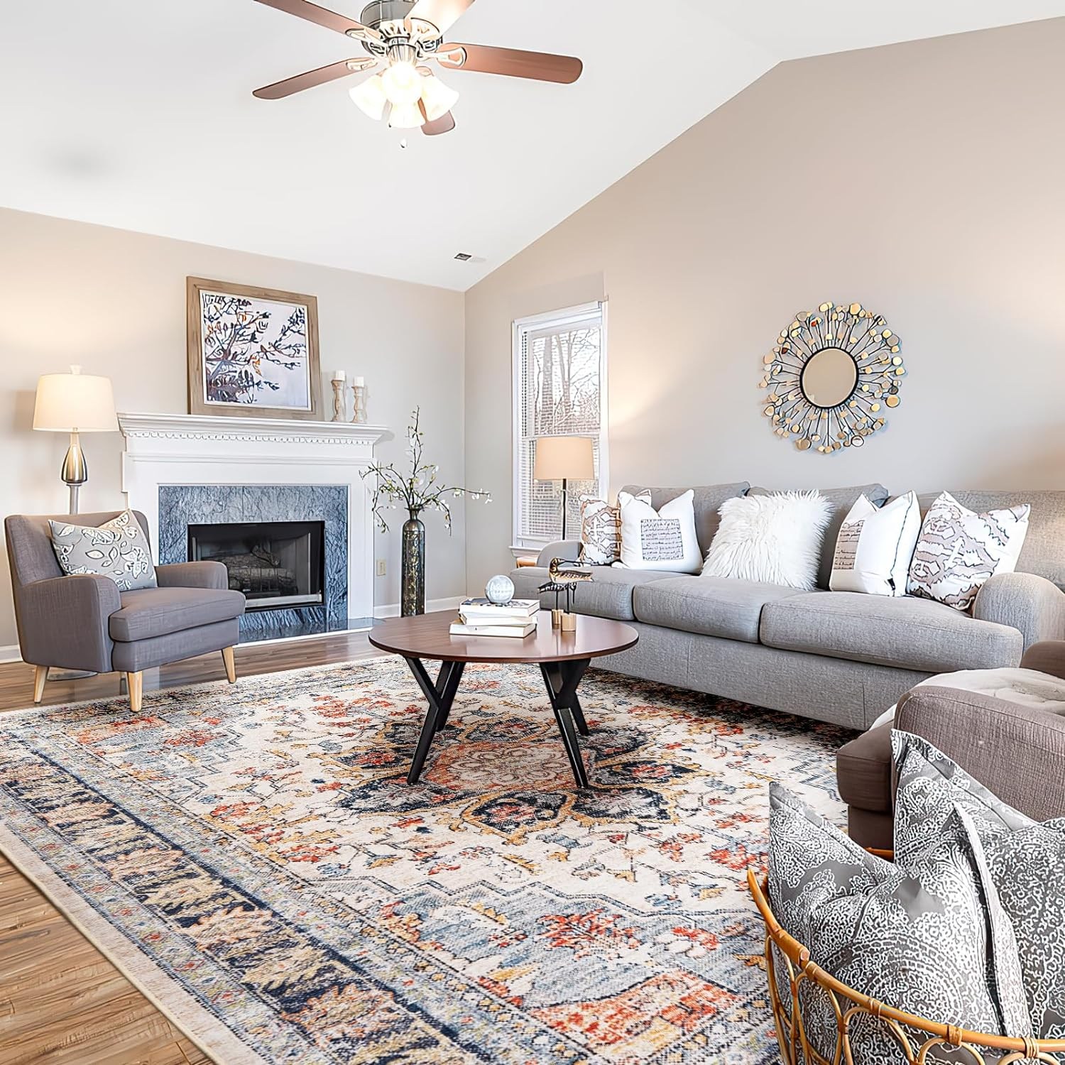 다색 세탁기 사용 가능, 미끄럼 방지, 낮은 털의 카펫 거실 침실 주방 사무실 장식용 카펫 99,990원