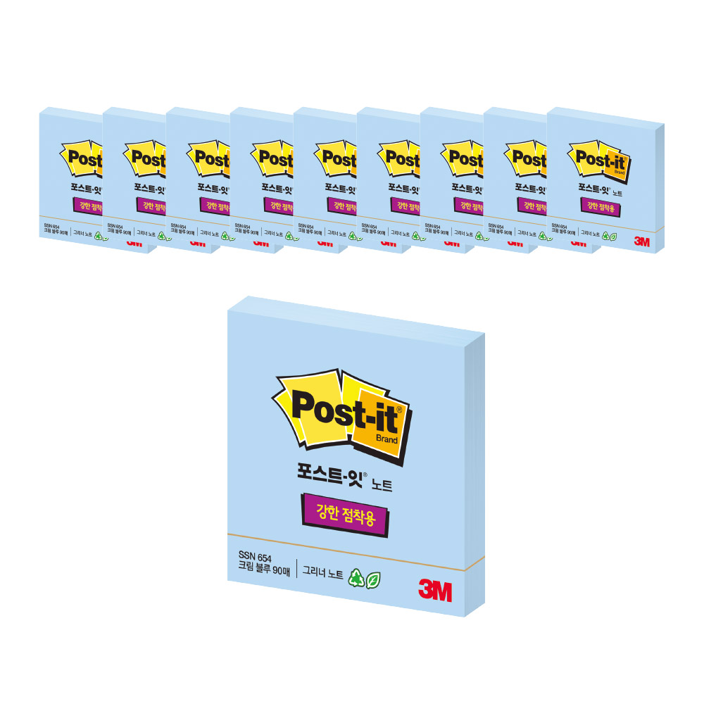 포스트잇 강한점착용 그리너노트 SSN 654 14,750원
