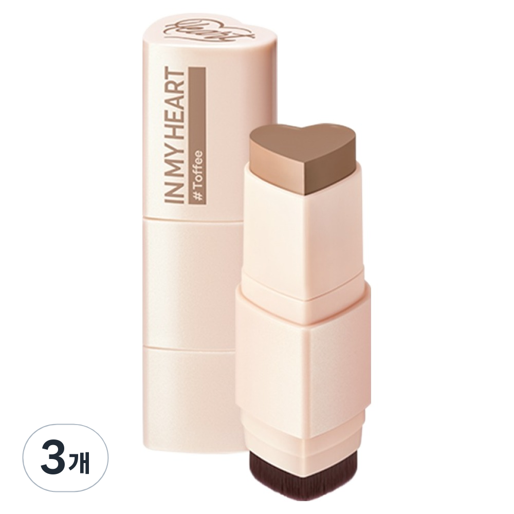 터치인솔 프리티필터 인마이하트 스틱 파운데이션 7g, 3개, 토피 55,500원