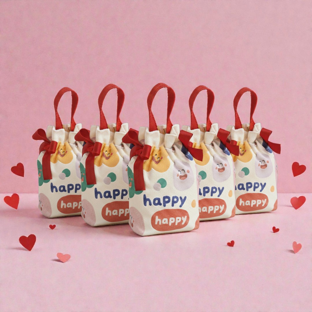 수상한상점 Happy 발렌타인데이 화이트데이 미니사이즈 에코백 생일 구디백 답례품 어린이집 유치원 생일 간식 포장 세트 선물 13,400원