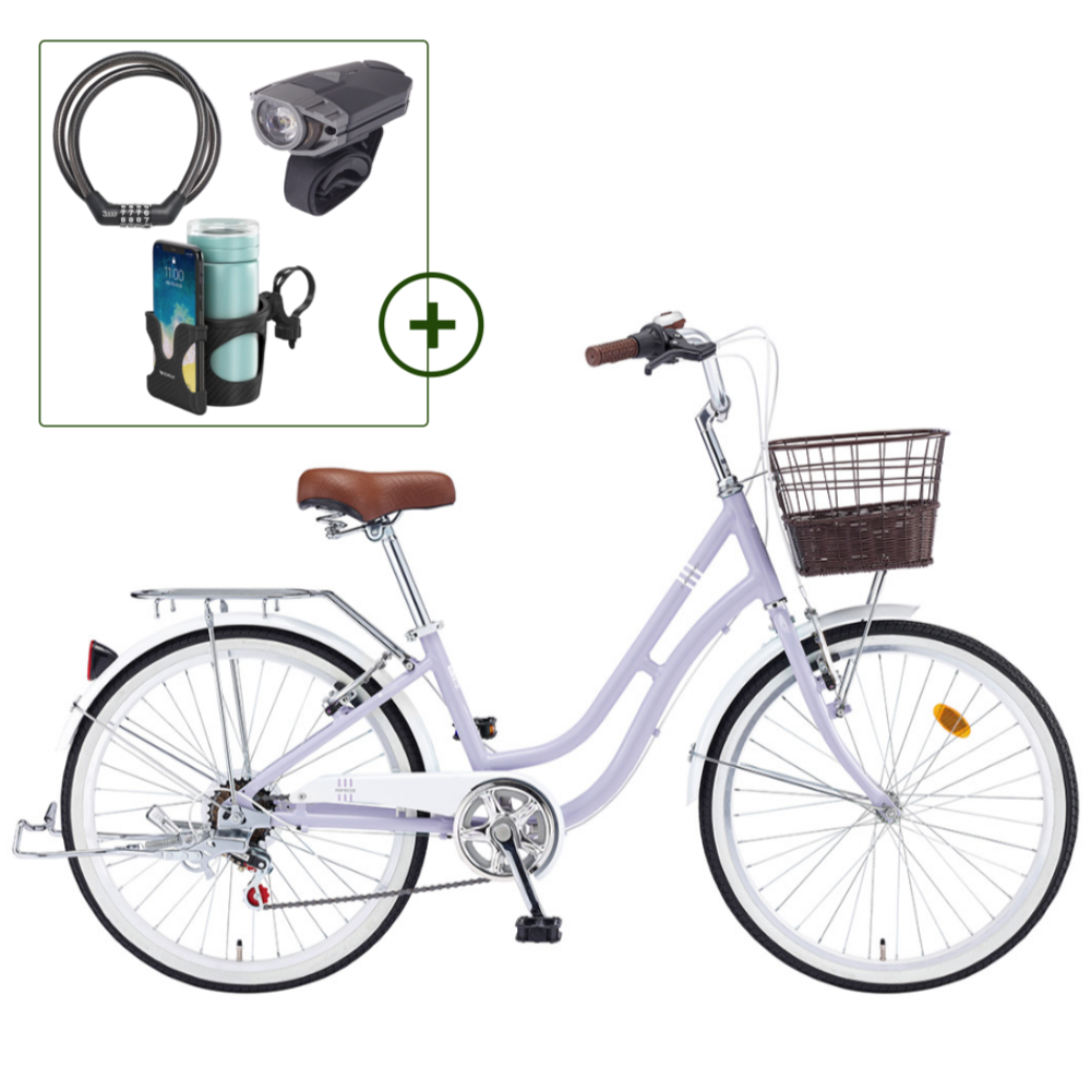 2026 삼천리 24 프림로즈 자전거 7단 클래식 알루미늄 시티형자전거 347,000원