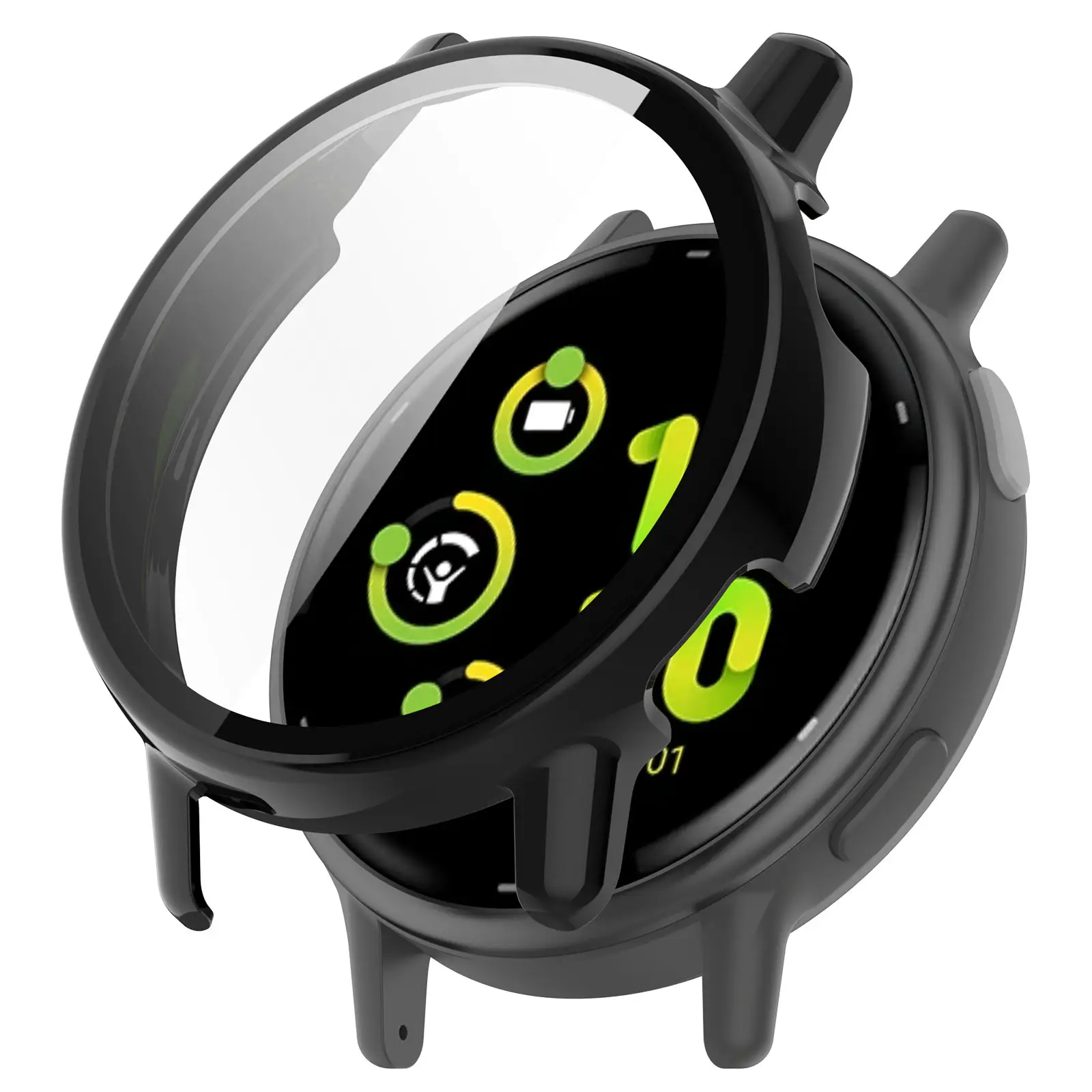 아이디스킨 가민 비보 액티브5 액정보호 풀커버 강화유리 PC 케이스, 블랙 (강화유리PC) 3,900원