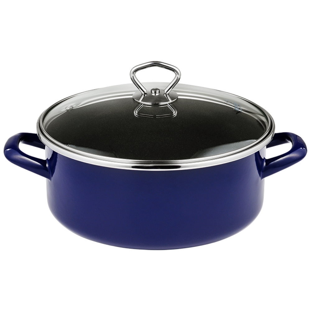 독일 콕스타 비엔나 블루 인덕션 법랑 코팅 양수냄비, 24cm, 블루, 1개 139,000원