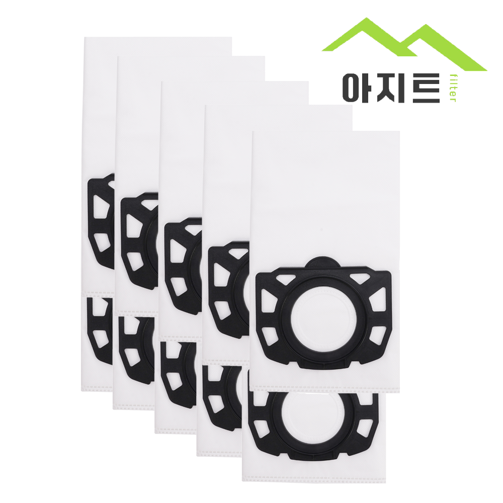 아지트필터 카처 청소기 WD4 WD5 호환 먼지봉투 업소용, 10개, 수량 13,000원