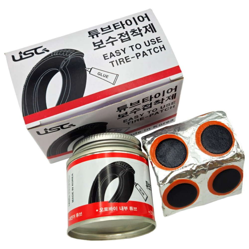 타이어 튜브 수리 키트 (접착제+40mm패치), 1개, os 12,500원