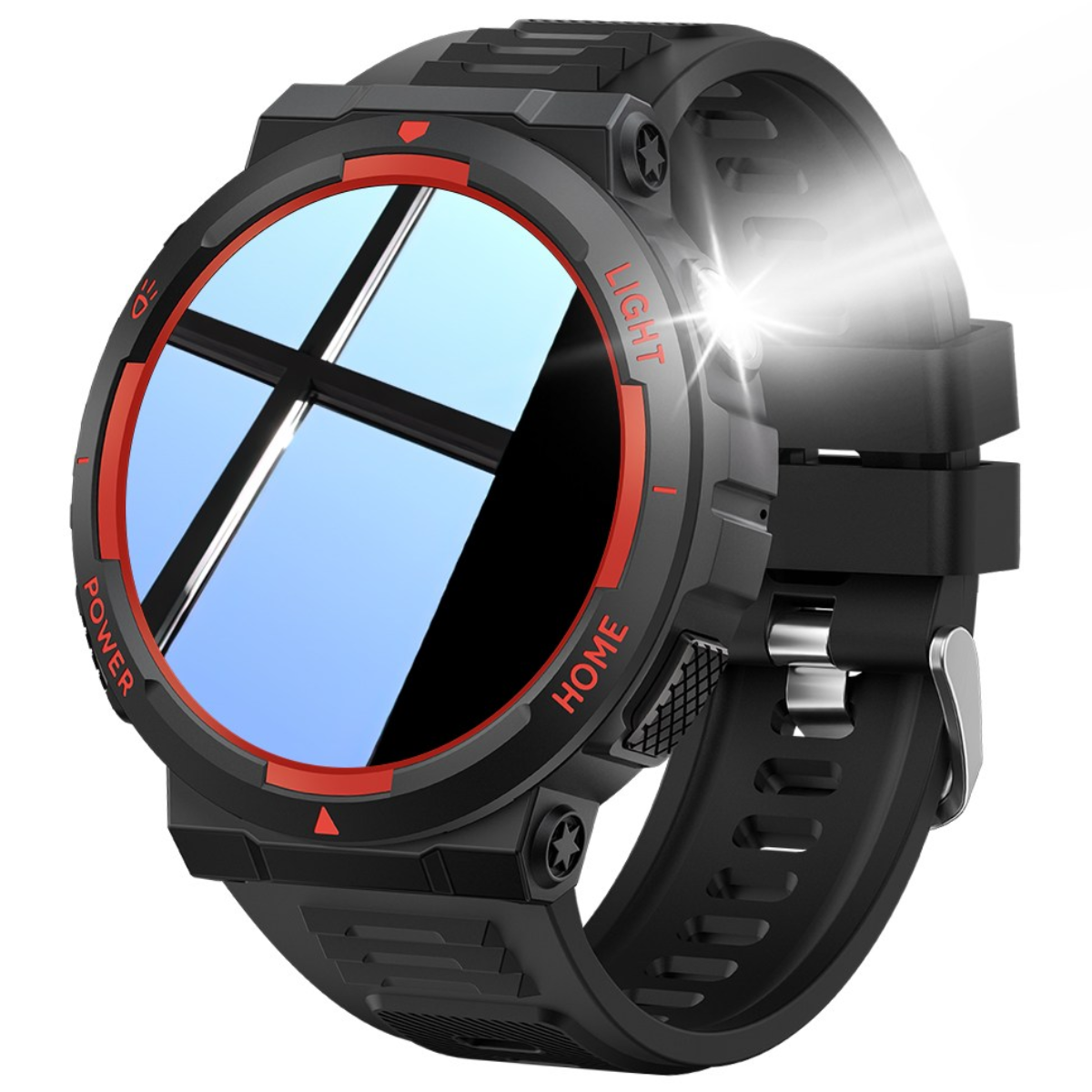 스마트워치, 손전등 LED 시계, 30m 방수, 멀티미디어 메시지 뷰어, 피트니스 만보계, 스포츠 스마트워치, 날씨 모니터, 5cm, 1.53인치 스포츠 시계, 남성용 35,910원