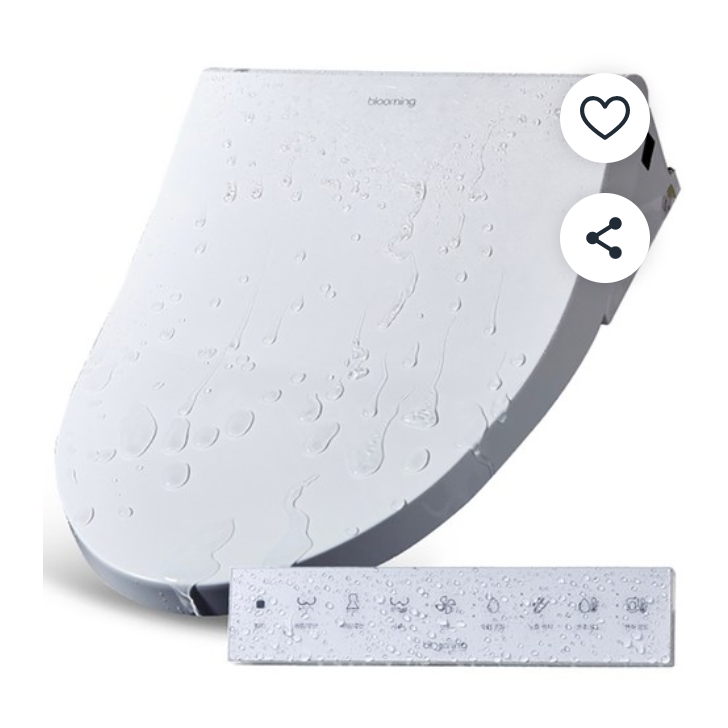 블루밍 올터치 리모컨 방수비데 384,500원