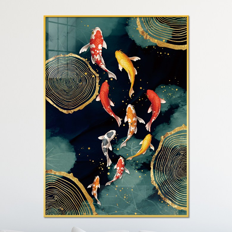 아트블루 풍수에 좋은 그림 물고기 황금 구어도 동물 풍수 인테리어 액자 67,900원