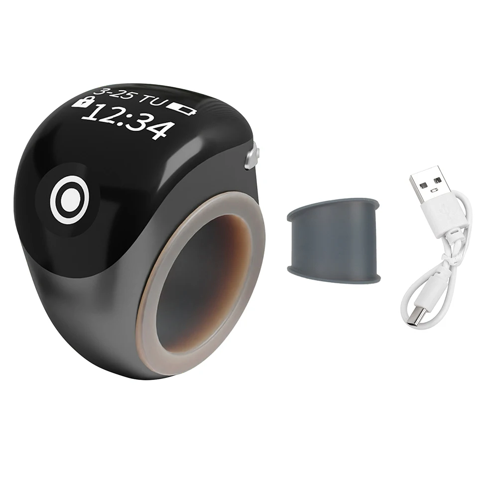 OLED 디스플레이 화면이 있는 S8pro 디지털 카운터 핑거 Type-C 120mah 충전 배터리 스마트 링 터치 탈리 18,300원