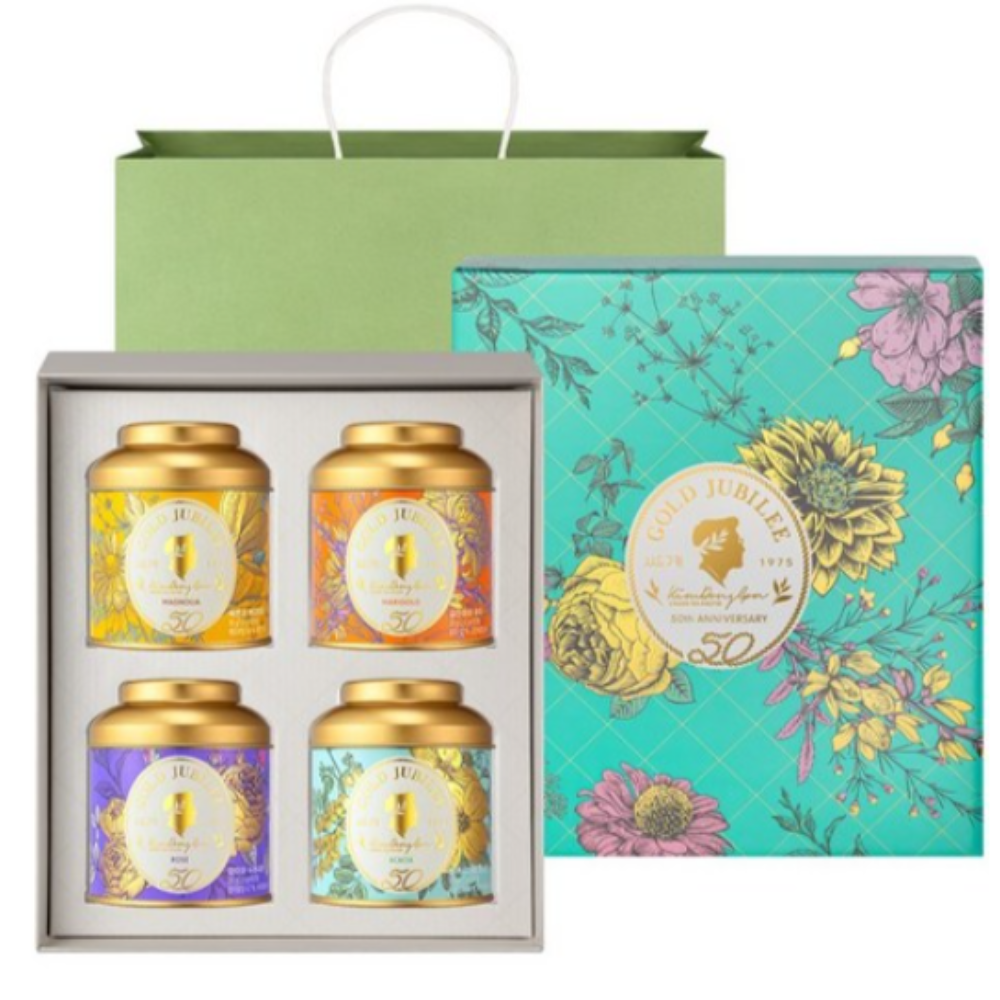 쌍계명차 골드주빌리 꽃차 4종 선물세트 1,067,830원