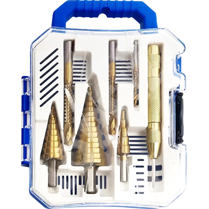 LOPEIZ 로페이즈 스텝드릴 홀쏘 스텝드릴 7종세트 쏘우 드릴 3종 자동 센터 펀치 15,540원