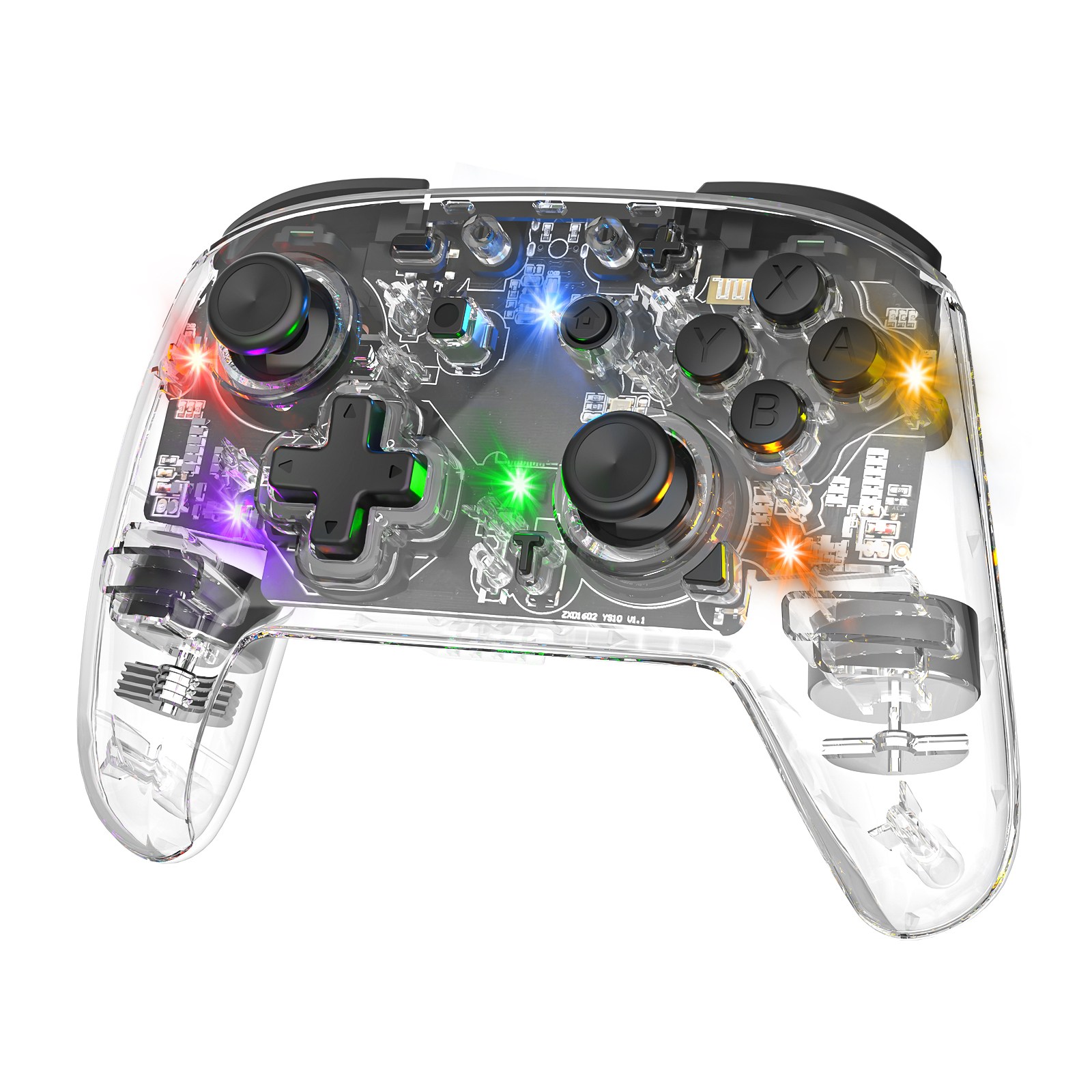 이이네 무선 투명 발광 컨트롤러 RGB 라이트 진동조절 터보 기능 스위치와 호환 게임 컨트롤러 33,400원