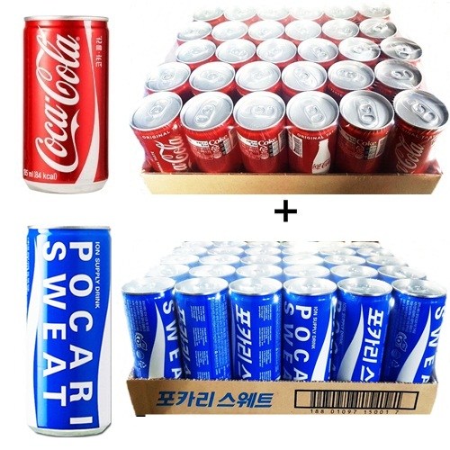 코카콜라 190mlx(30캔) + 포카리스웨트 240mlx(30캔) 41,900원
