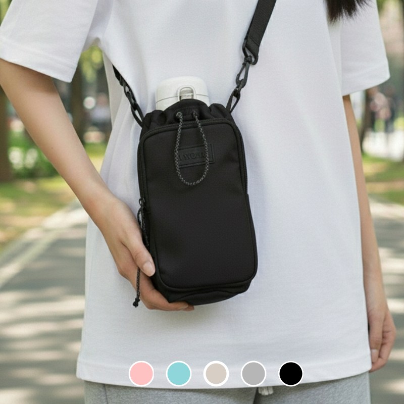 [두손자유] 페로키 텀블러백 물통 가방 파우치 크로스백 가방, 1개, 페로키_블랙백 15,300원