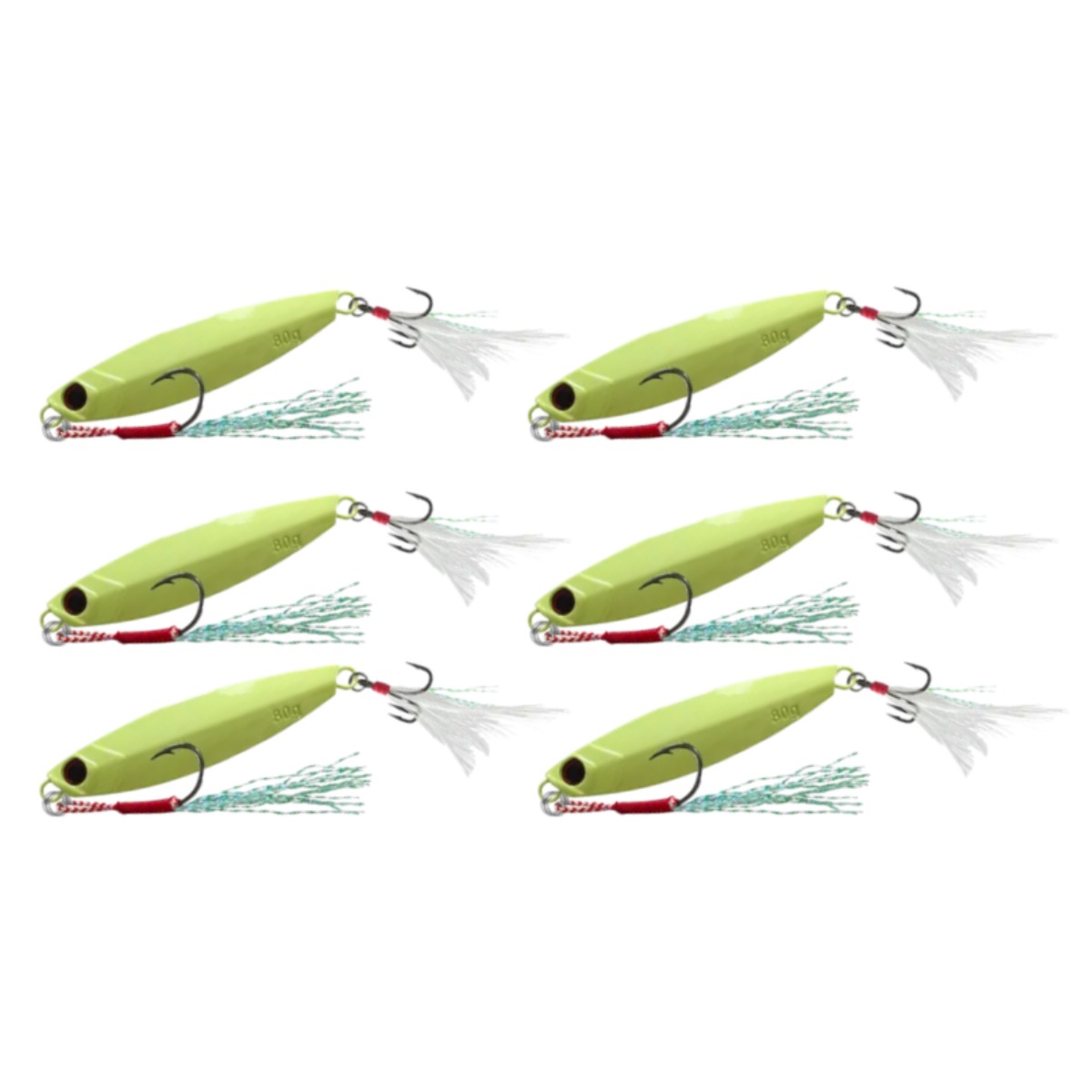 회우위드마켓 프르미엄 uv발광 메탈지그 15g~80g, 6개, 20g, UV 발광 9,900원