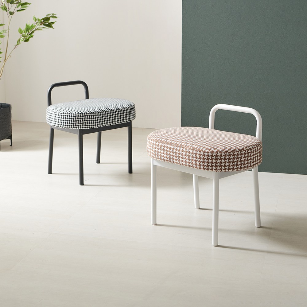 라로퍼니처 웨하스 화장대 스툴 보조 의자 카페 인테리어 체어, 블랙 27,900원