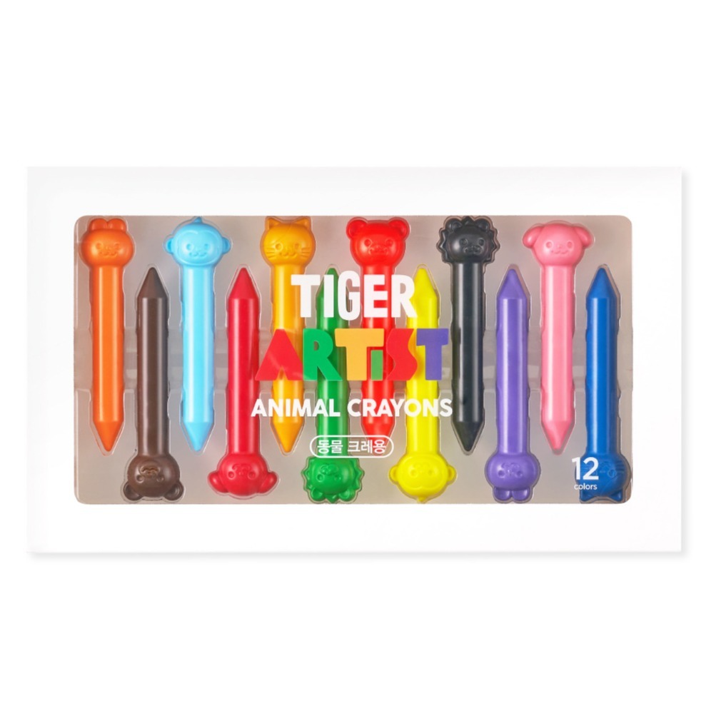 마이리틀타이거 타이거 아티스트 손에 묻지 않는 동물 크레용 7,900원