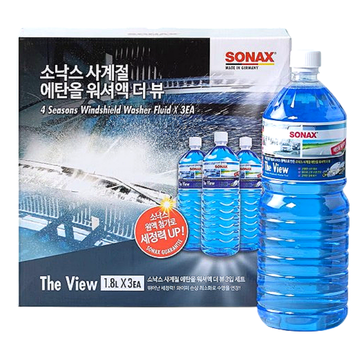 소낙스 더뷰 에탄올 워셔액 BMW워셔액 1.8리터 X 3개 + 고급 세차타월 1장 증정 18,690원
