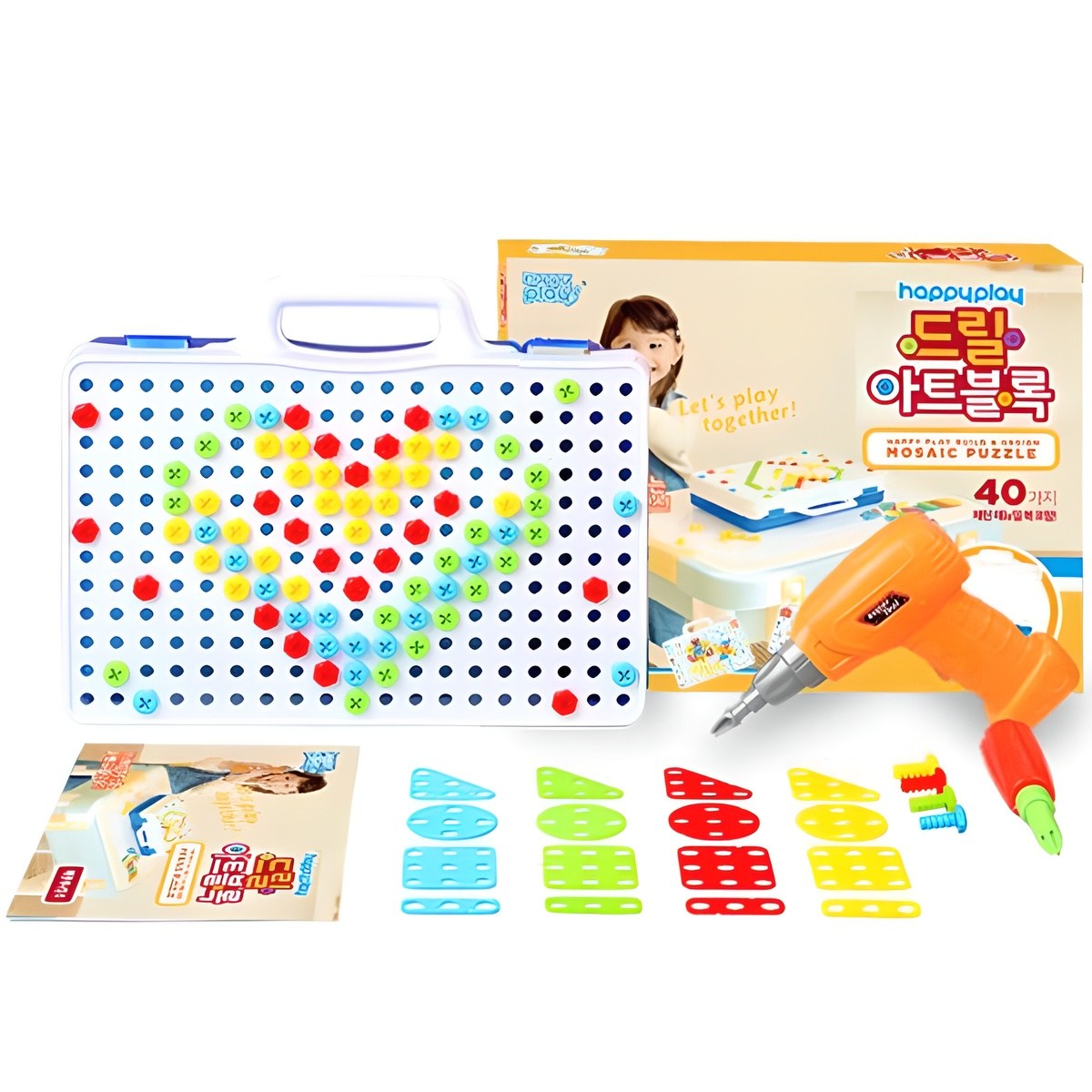 해피플레이 드릴아트블록 2D 공구놀이 12,000원