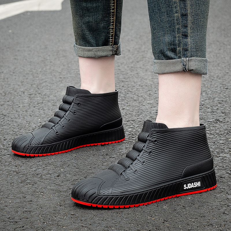 남자 주방화 낚시 미끄럼 방지 작업 가벼운 레인 부츠 장화 인어미남 15,990원