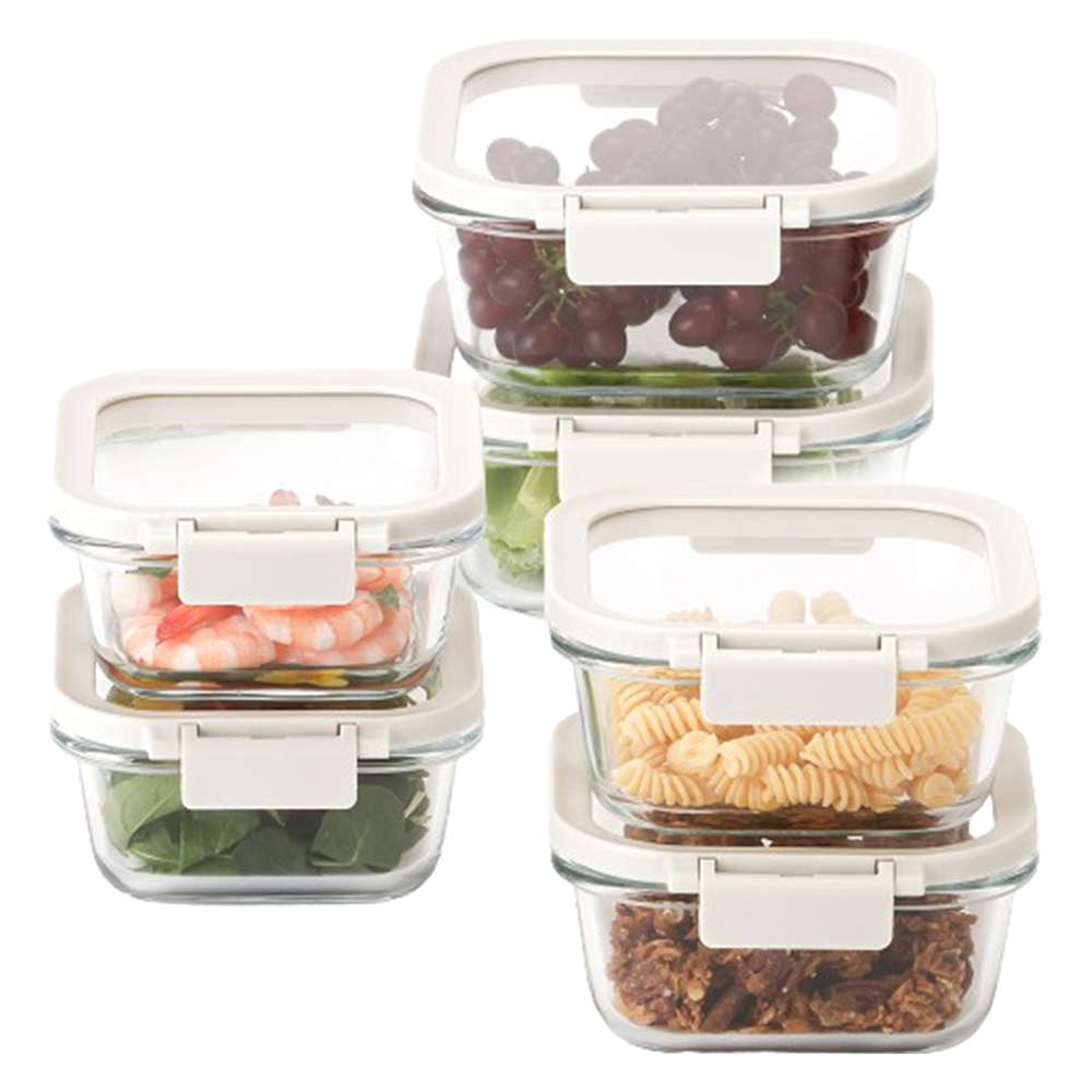 네오플램 코모도 내열유리 정사각 정사각 밀폐용기 세트 33,780원