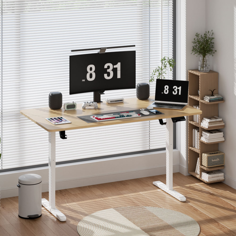 Fahomiss 전동 모션데스크 높이조절 스탠딩 책상 공부 사무용 컴퓨터책상 128,410원