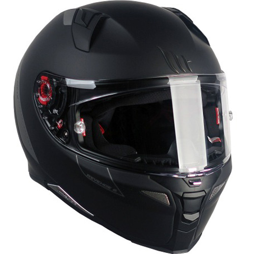 엠티헬멧 REVENGE 2 오토바이 풀페이스 헬멧 핀락 필름 포함, 블랙 98,000원