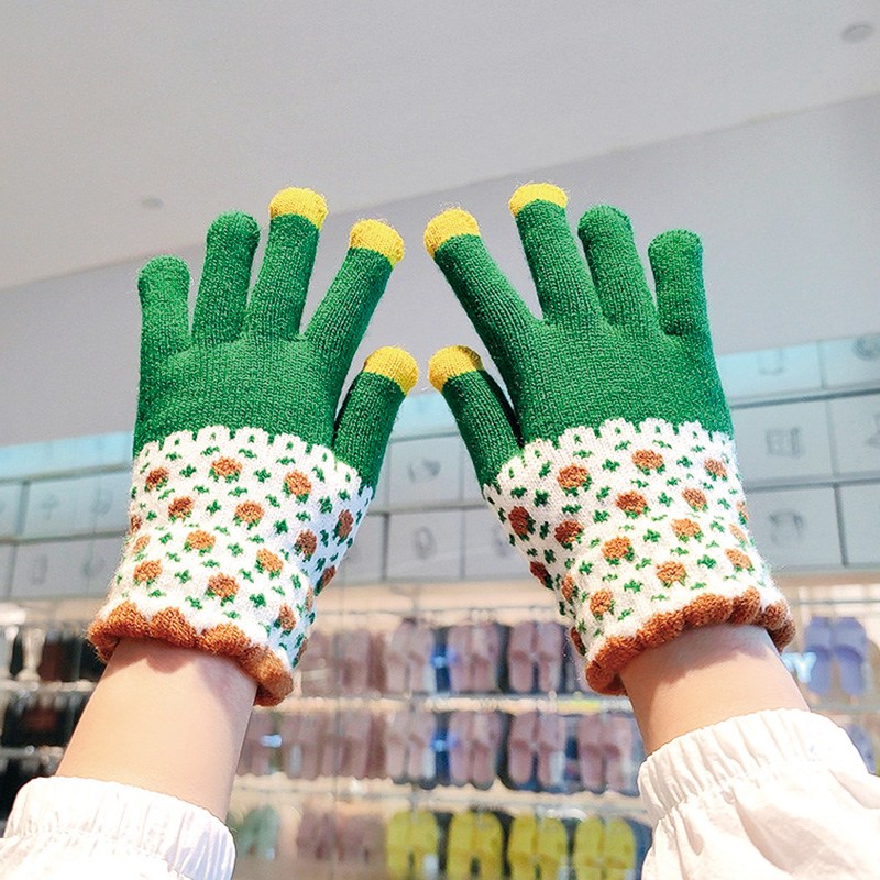 케이홈 알록달록 겨울 기모 스마트폰 터치 장갑 털 여자 남자 장갑 남녀공용 3,000원