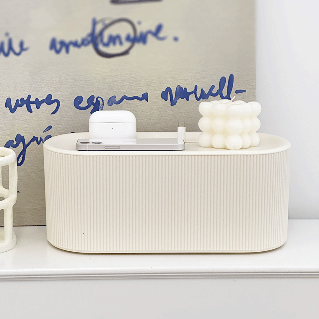 데미무드 보이드 멀티탭 공유기 덮개식 정리함 7,900원