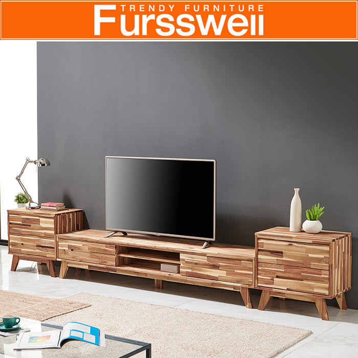 퍼스웰 노르센 아카시아원목 3200 거실장TV장세트(SI_134), 선반형 492,000원