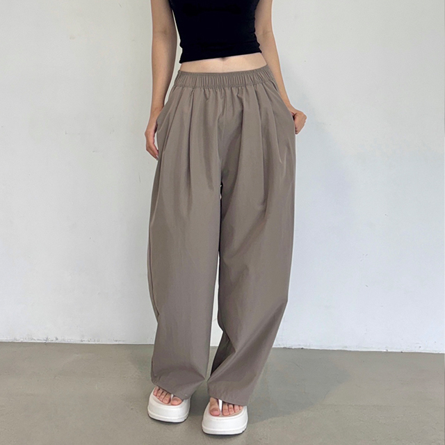 피어니스트 여성용 바스락 여름 밴딩 와이드 팬츠 18,190원