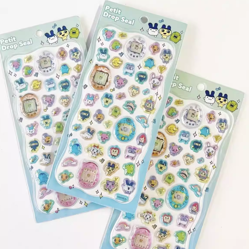다마고치 쁘띠 드롭 스티커 입체 캐릭터 스티커 다꾸 다이어리 꾸미기, 1개, 다마고치 6,000원