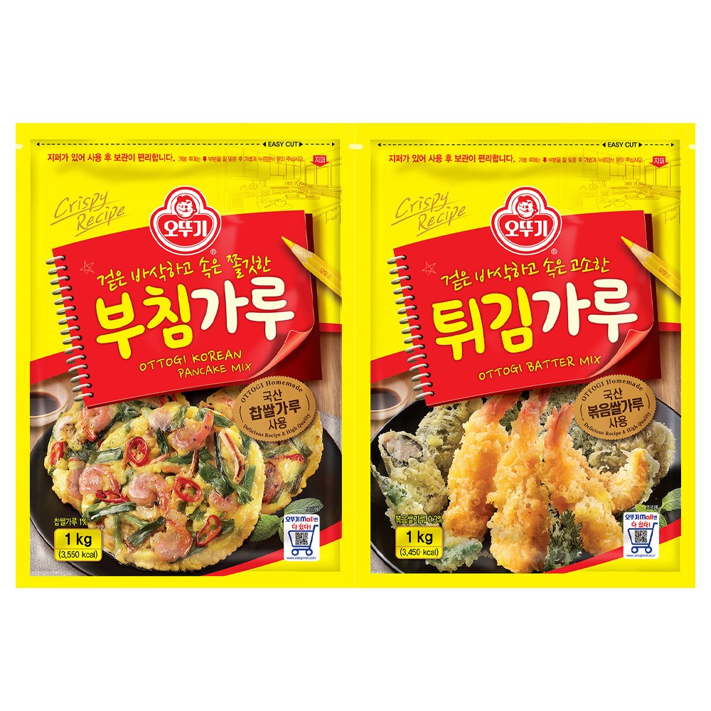 오뚜기 부침가루 1kg 3개+튀김가루 1kg 3개, 6개, 1kg 19,900원