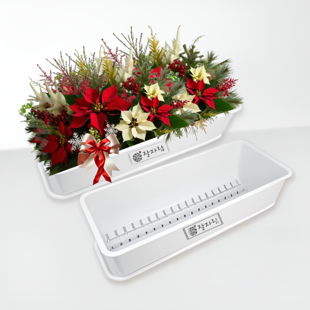 잘자람 대형 화분 베란다 텃밭 저면관수 까치발 화분 플라스틱 직사각형 창빛농원, 1개, 아이보리 22,000원