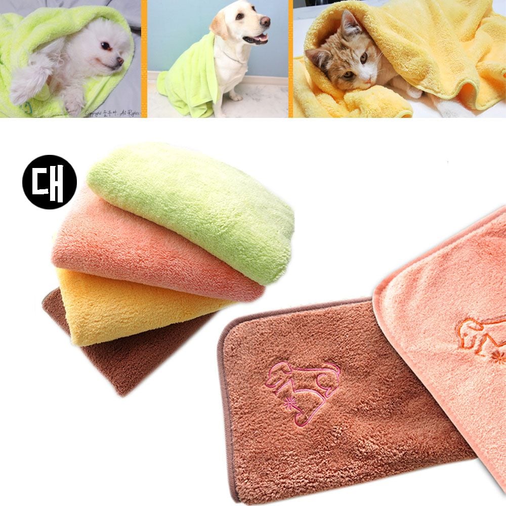 MoreD 극세사 펫타올 (대형) X2(랜덤) 애견 고양이 목욕수_ MD6316 14,800원