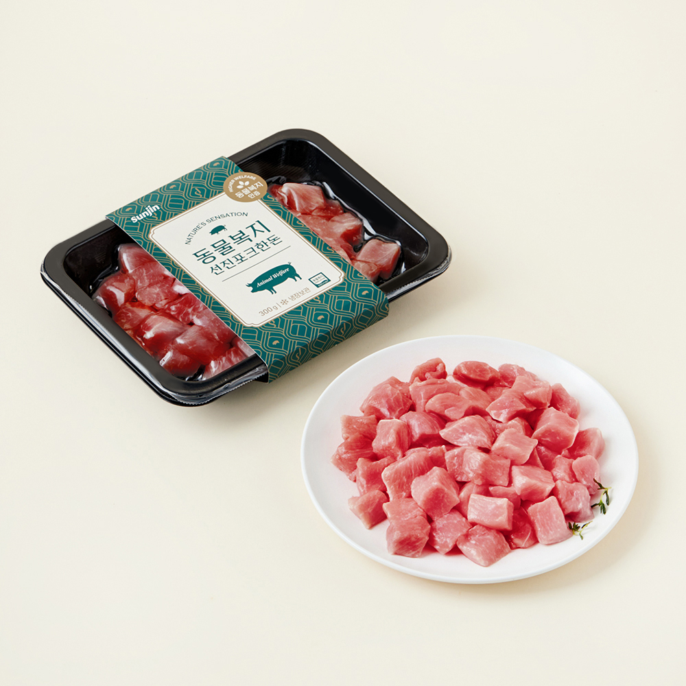 선진포크한돈 동물복지 등심 카레용 (냉장), 300g, 1개 6,980원