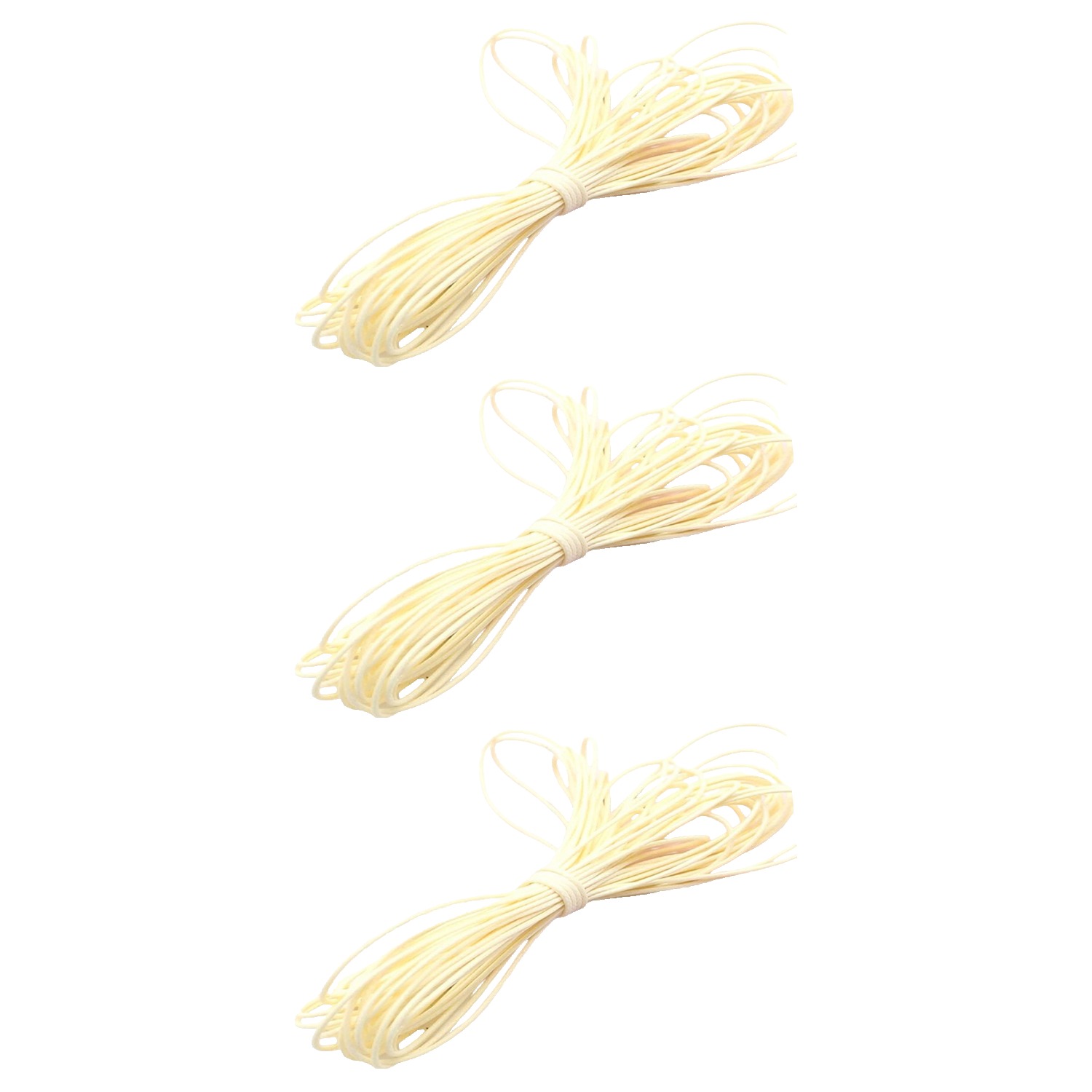 코히모 PU가죽 왁스 팔찌 목걸이 DIY 공예 끈 10m x 1mm 5W0427, 3개, 아이보리 6,500원