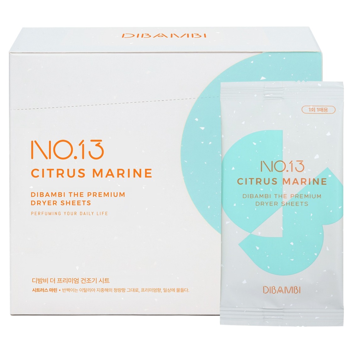 디밤비 더 프리미엄 건조기시트 섬유유연제 13 시트러스마린, 1개, 40개입 19,900원