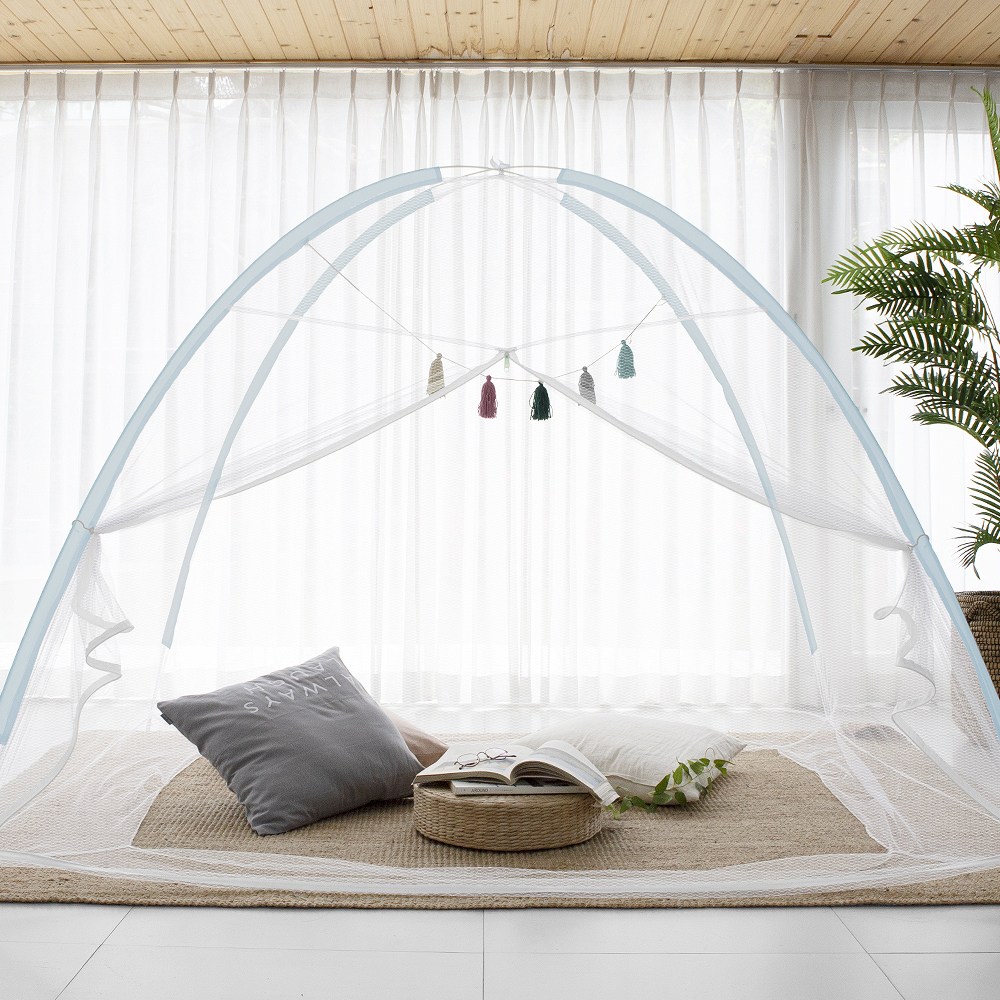 다샵 1초완성 원터치 텐트형 모기장, 스카이블루 17,900원