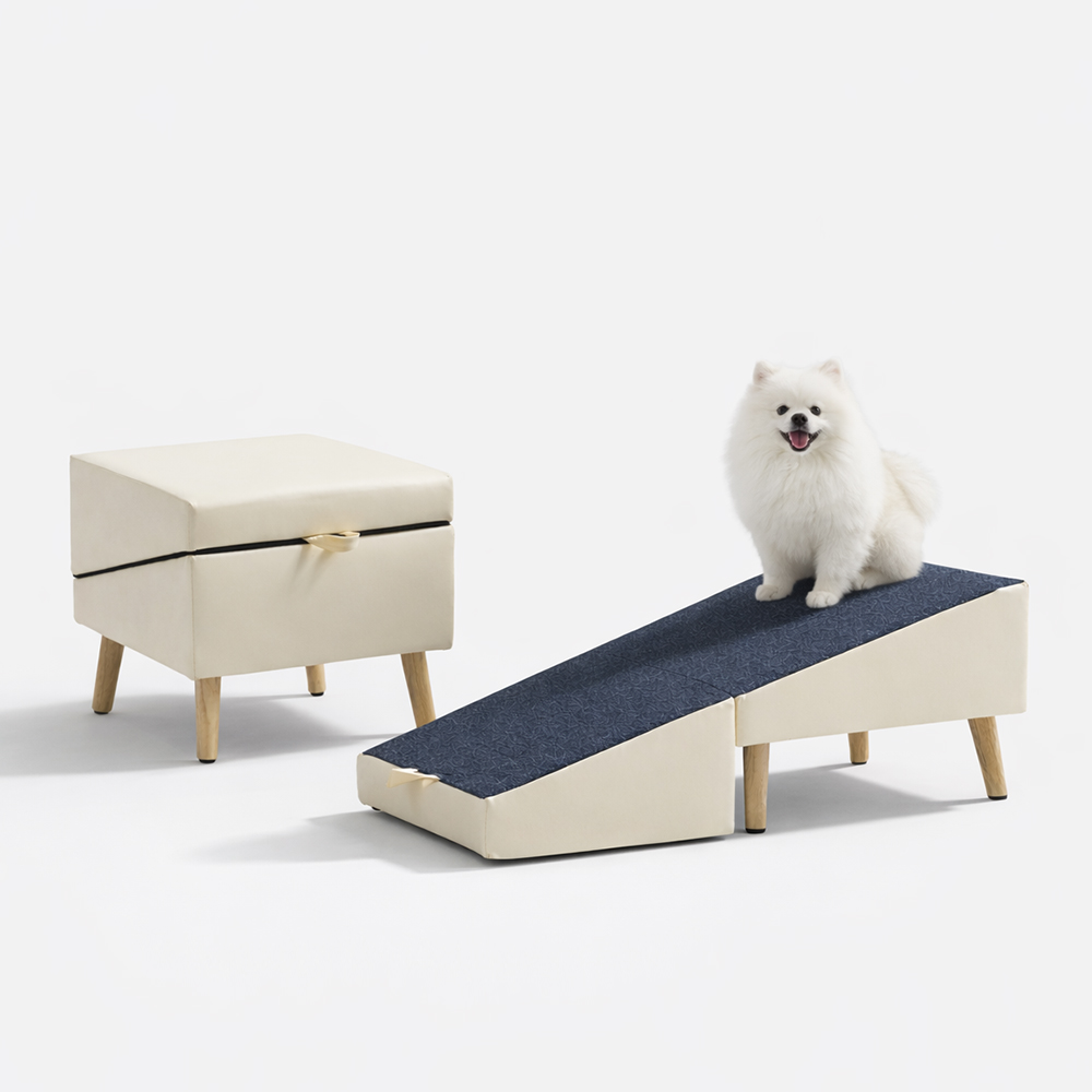 접이식 논슬립 강아지계단, 1개, 크림 49,800원