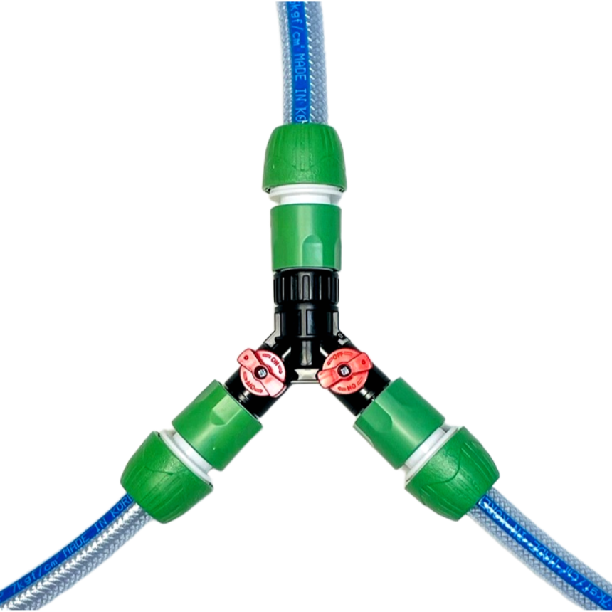 대복 원터치 호스+호스 세갈래 연결구 녹색 12-20mm 커넥터 물호스 연결 3방향, C.녹색 호스+호스 연결구, 1개 10,400원