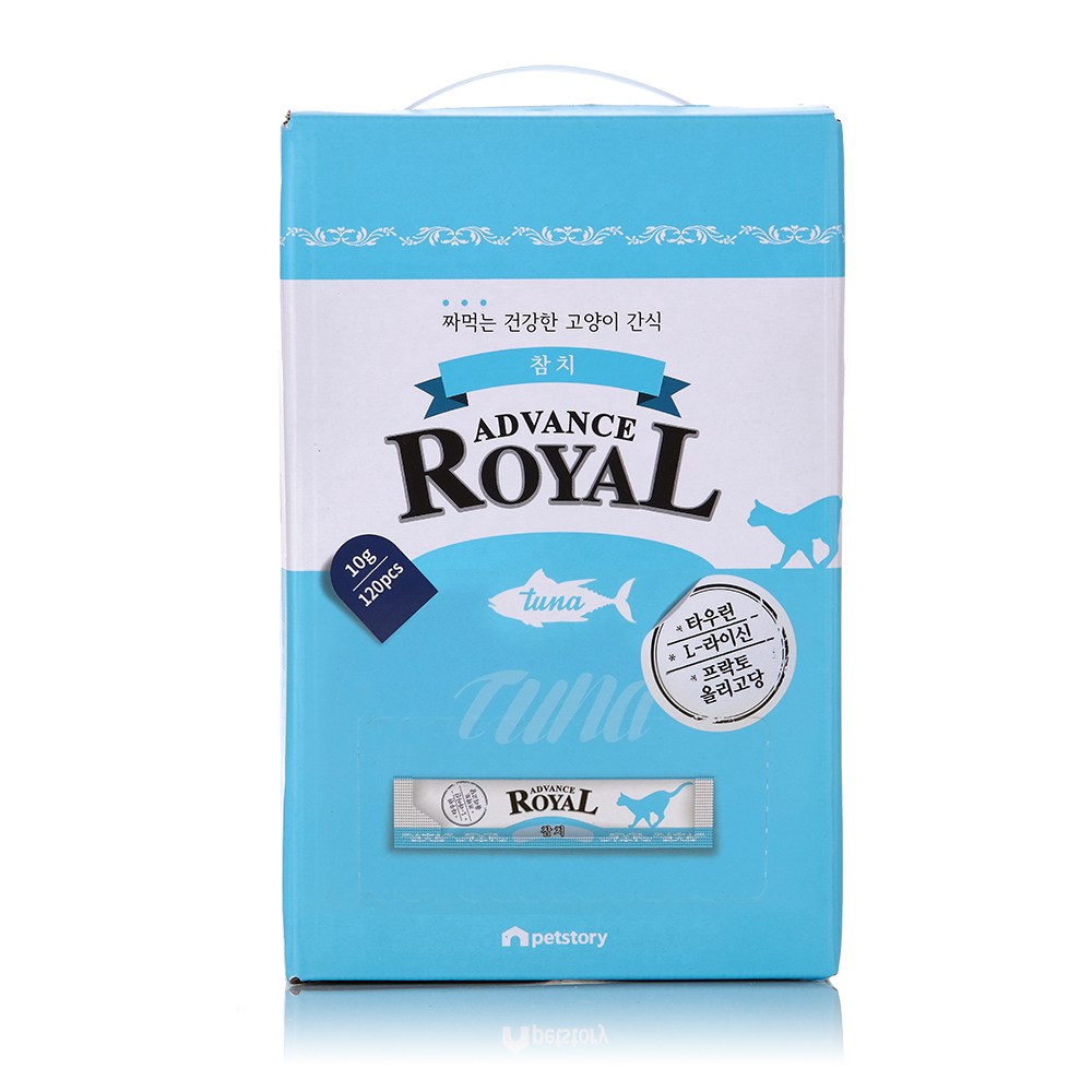 로얄 어드밴스 스틱, 짜먹는 고양이 간식, 120개, 10g, 참치 19,900원
