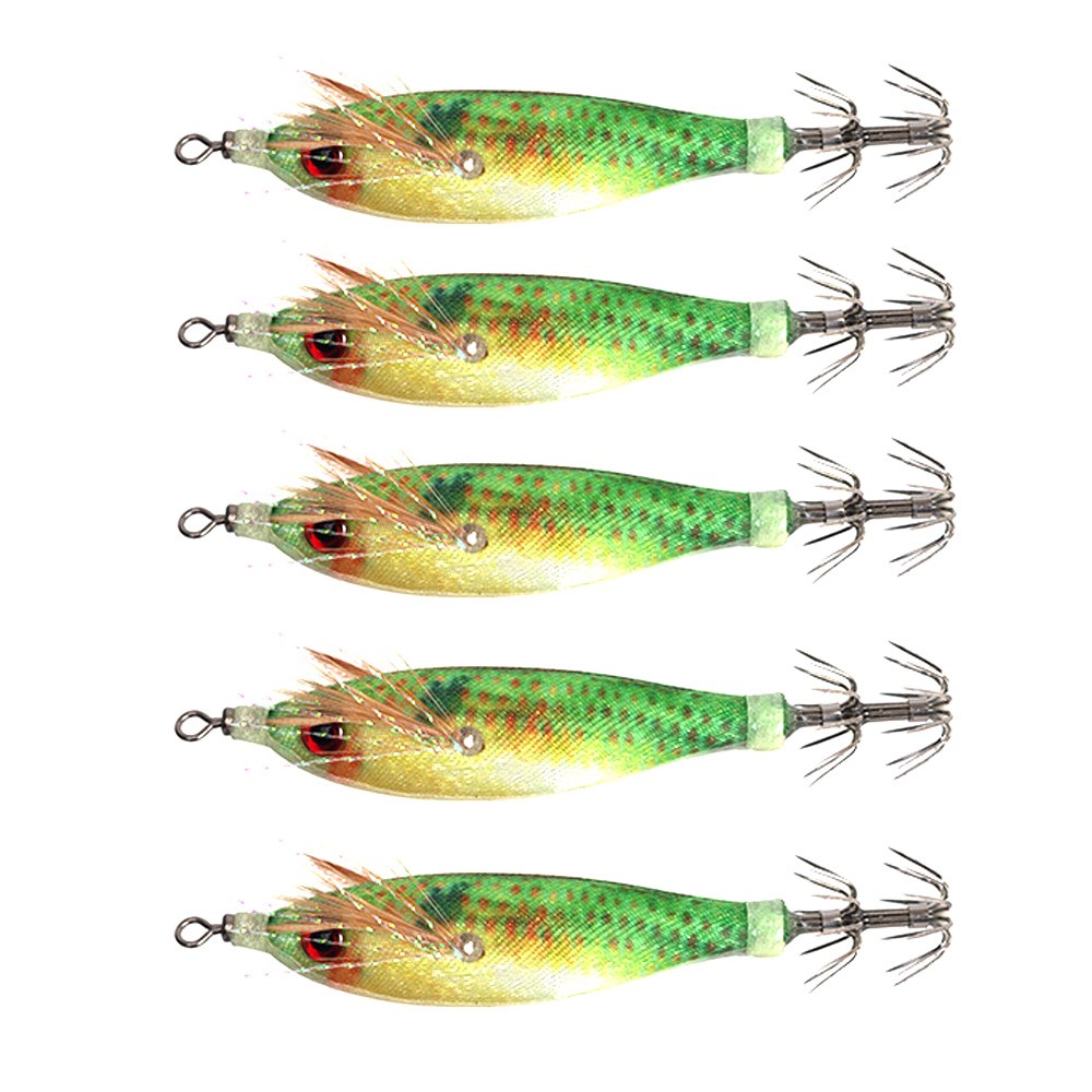 키우라 네로에기 5개1세트 신형 55mm 야광 수평 에기 쭈꾸미 갑오징어 한치 문어 닭새우 베스트색 21,200원