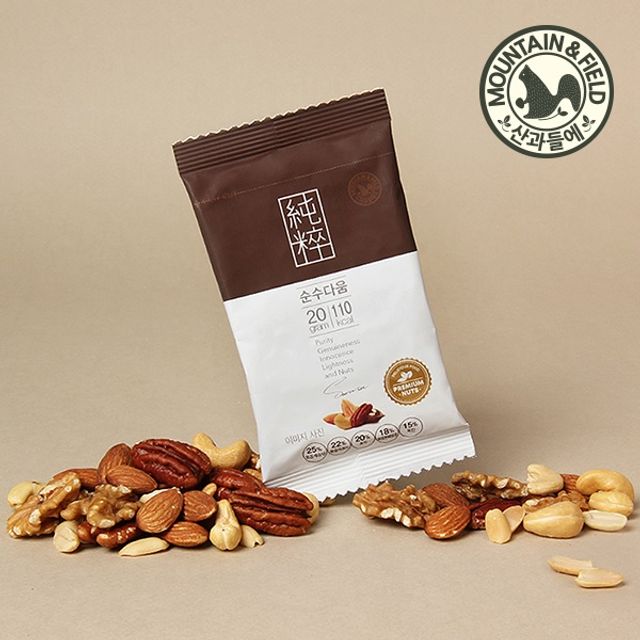 산과들에 순수 견과류 구성 순수다움 피칸 아몬드 호두 37,600원