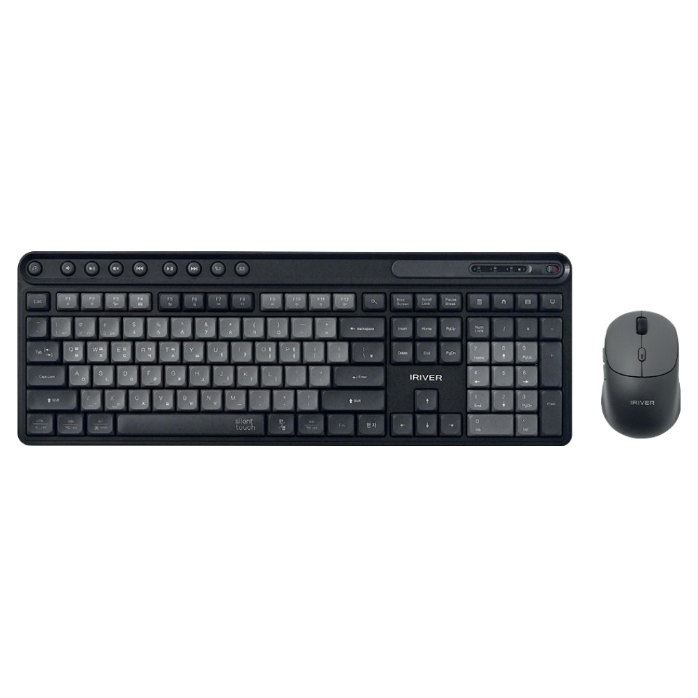 아이리버 Silent 멀티페어링 블루투스 무소음 무선 키보드 + 마우스 세트 36,500원